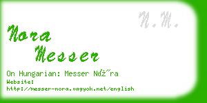nora messer business card